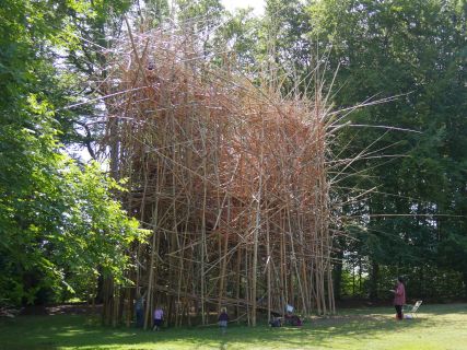 Bamboo climbing sculpture 