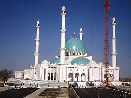 Guekdepe mosque domes, Turkmenistan