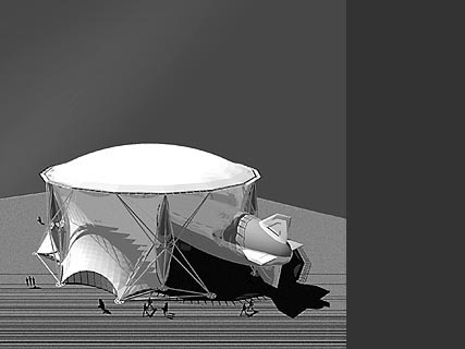 Development of a portable hangar for the airship "Joey" for the Cargo Lifter AG