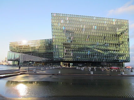 Facade Harpa Concert Hall Reykjavik